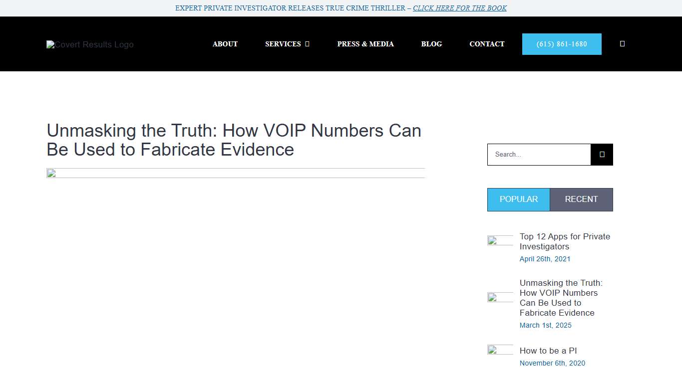 Unmasking the Truth: How VOIP Numbers Can Be Used to Fabricate Evidence | Covert Results